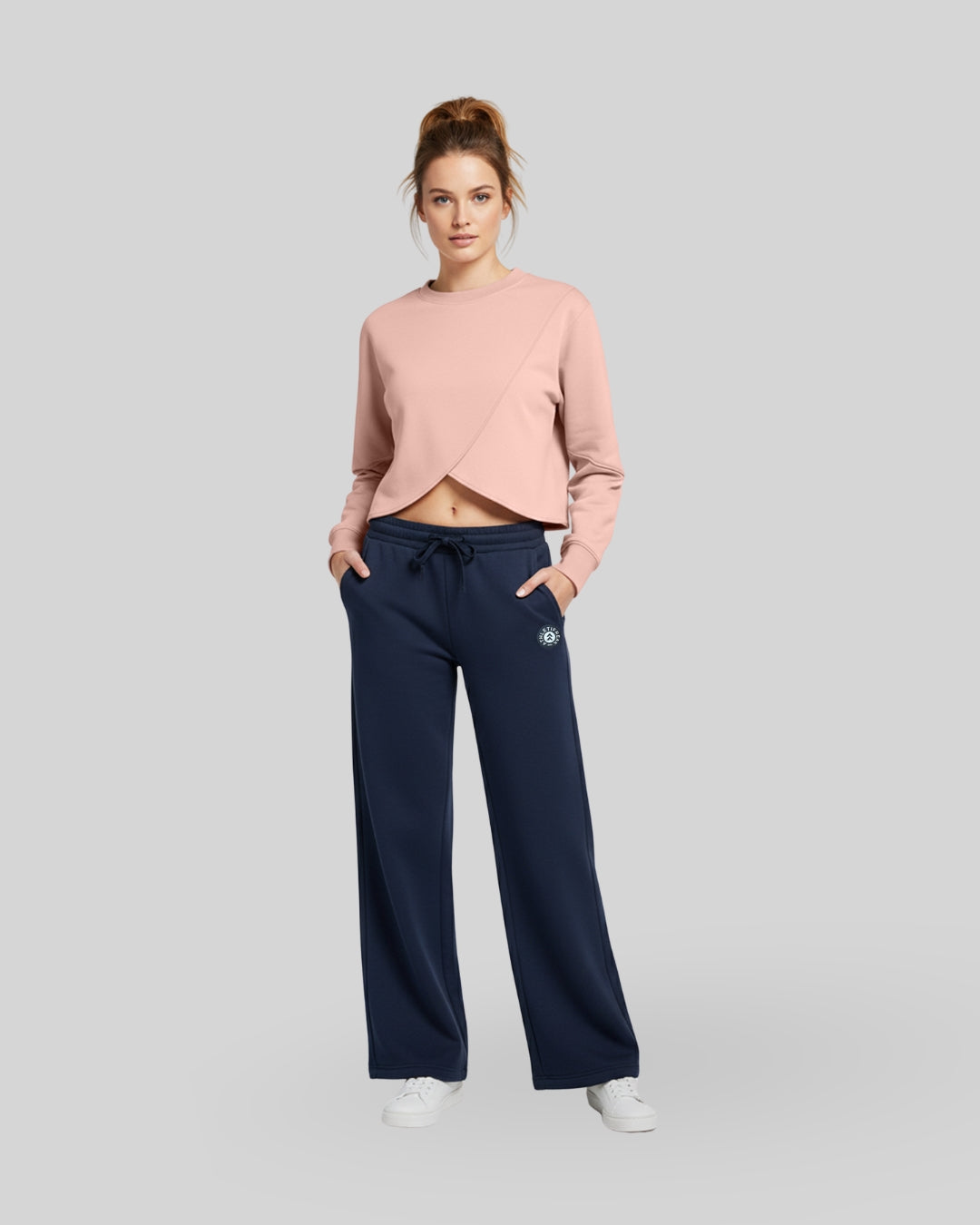 [ULTRALUX] Crossover Sweatshirt - Rose