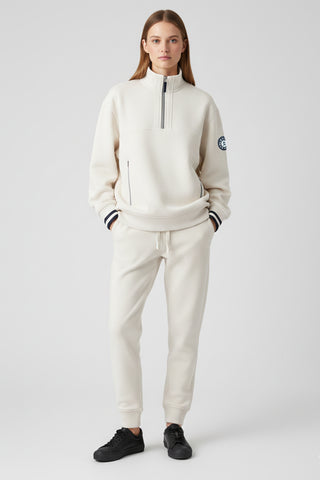 [ULTRALUX] 1/4 Zip Sweatshirt - Ivory