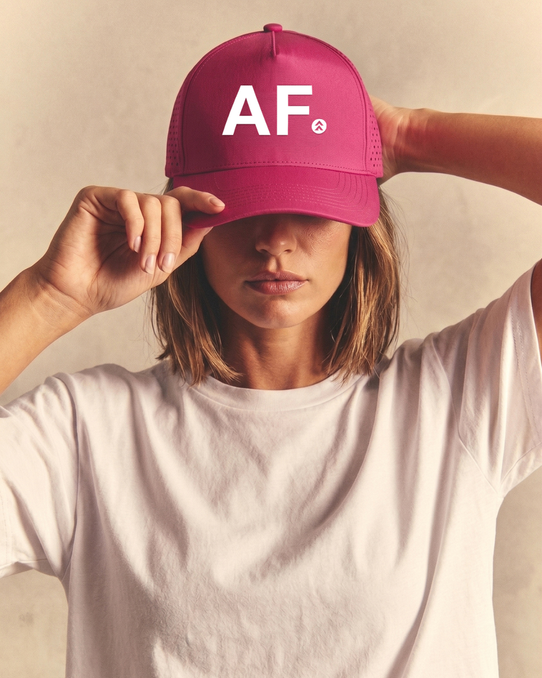 [GIVE AF] Trucker Hat - Blush