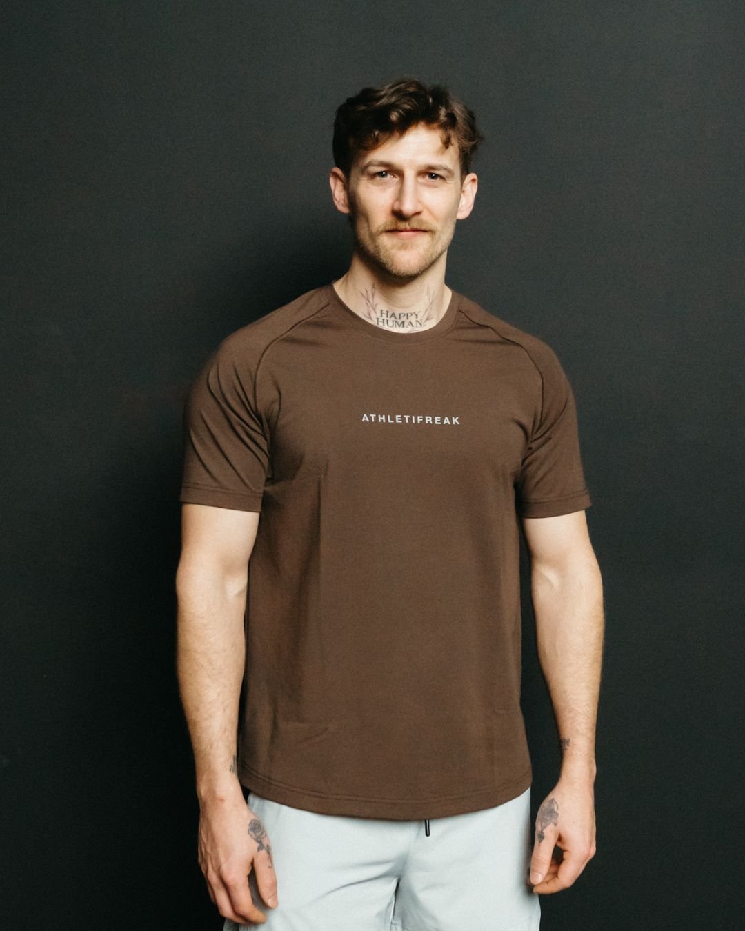 [INFINITECH] Training Tee - Espresso - Tee - Athletifreak | Athletic & Gym Wear, Athleisure