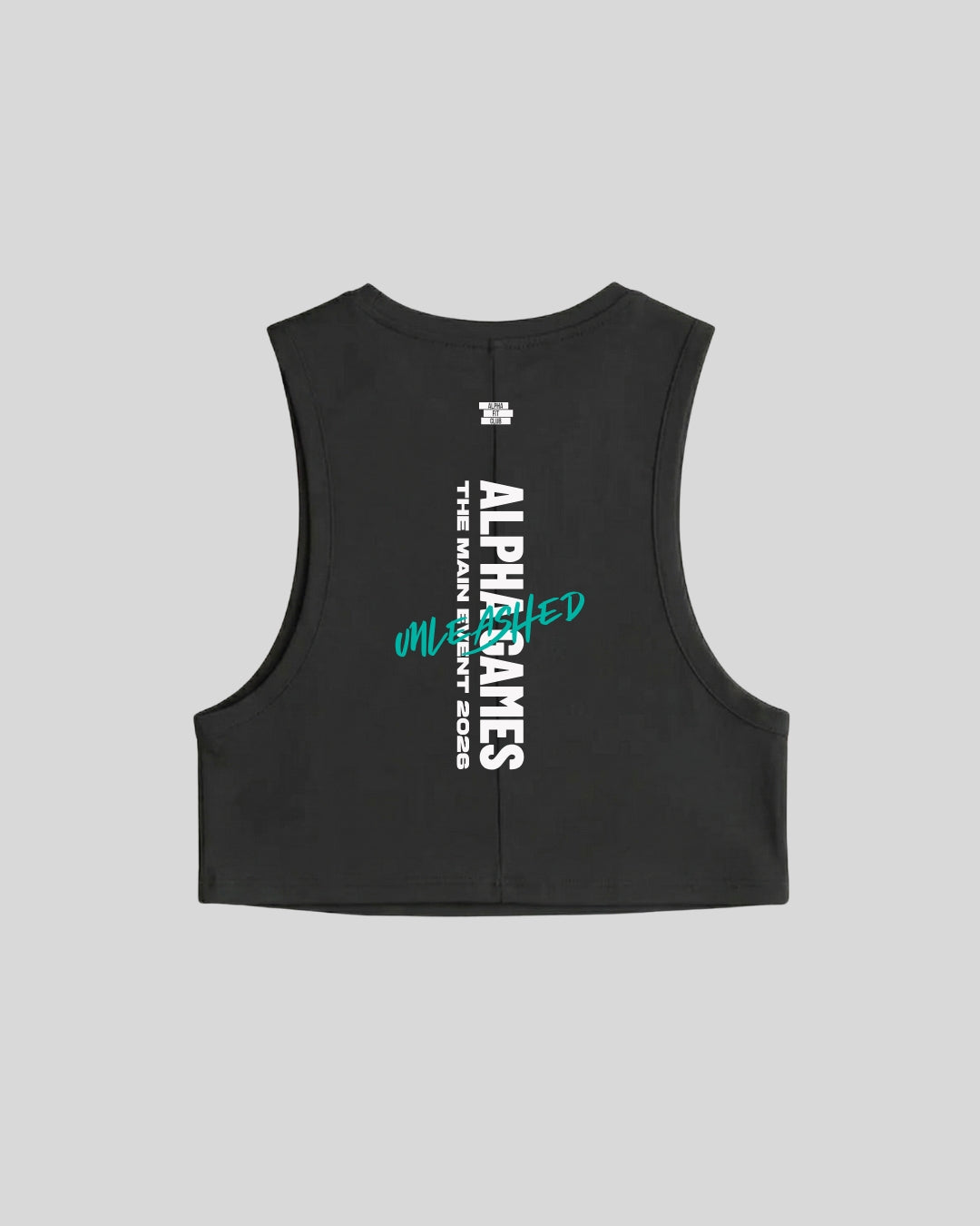 [ALWAYS ON]  Alpha Games Crop Tank - Black-2