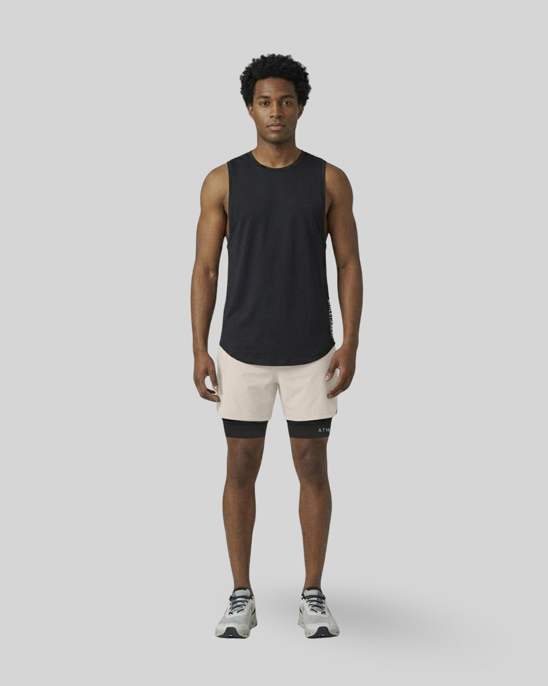 [CORE] Training Shorts 4" - Stone/Black