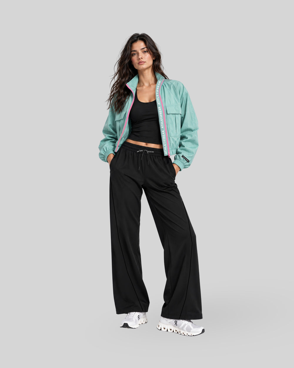 [AIRLITE] Spray Jacket - Aqua / Blush