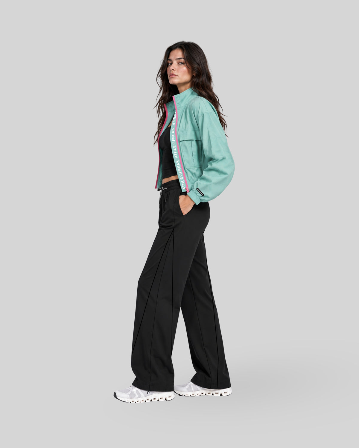 [AIRLITE] Spray Jacket - Aqua / Blush