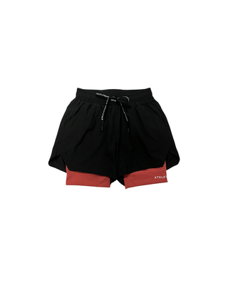 [CORE] Training Shorts 4" - Black / Brick