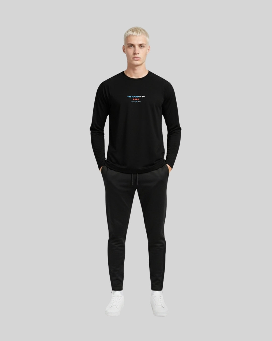 Big Apple Triathlon - [INFINITECH] Training Long Sleeve - Black-3