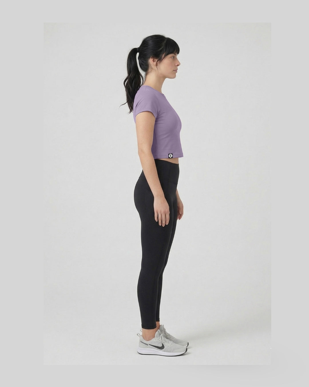 [INFINITECH] Training Crop Tee - Dusk-2