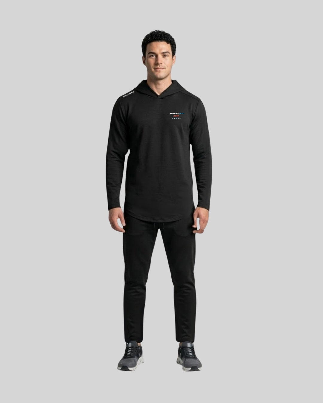 Big Apple Triathlon - [HYBRID] Tech Hoodie - Black-4
