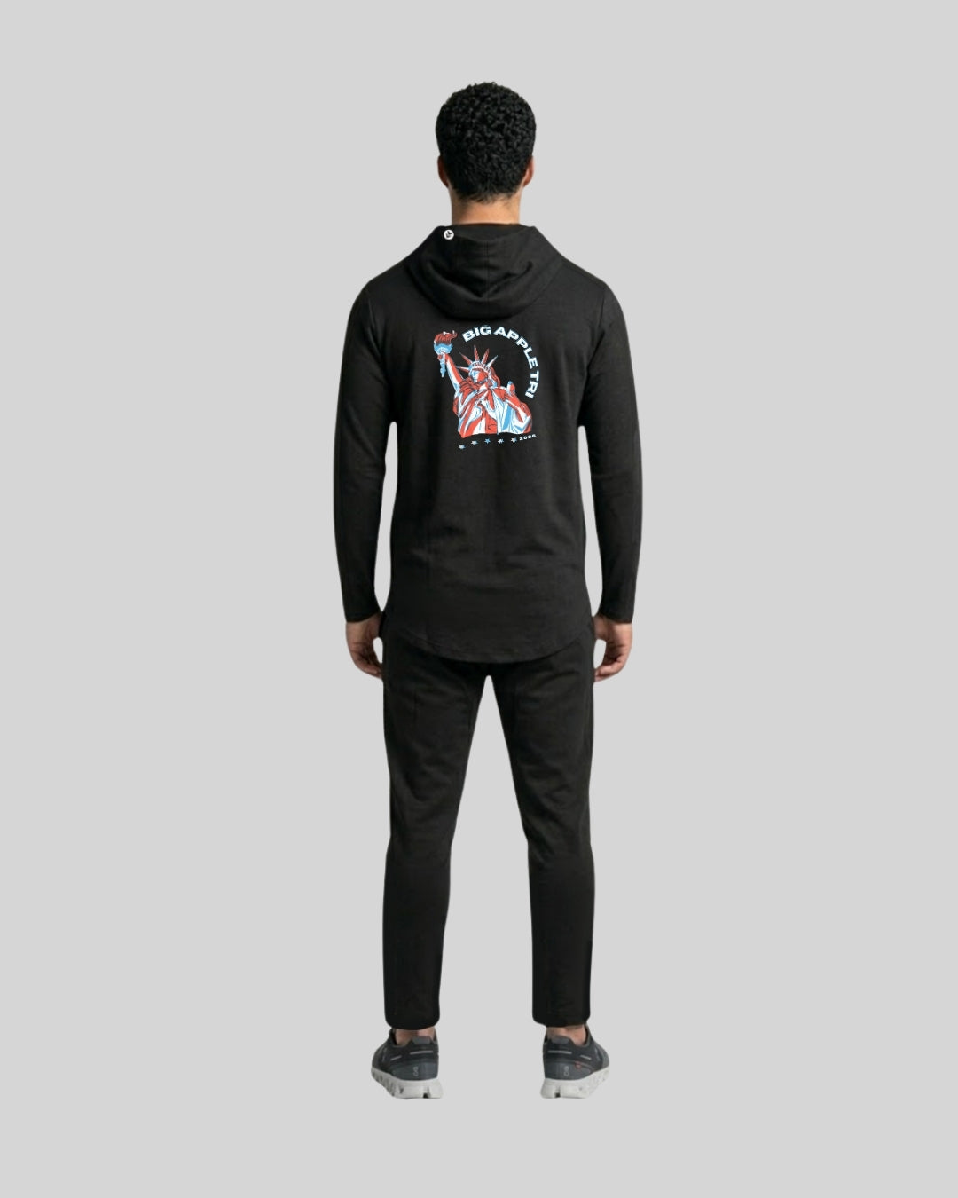 Big Apple Triathlon - [HYBRID] Tech Hoodie - Black-2
