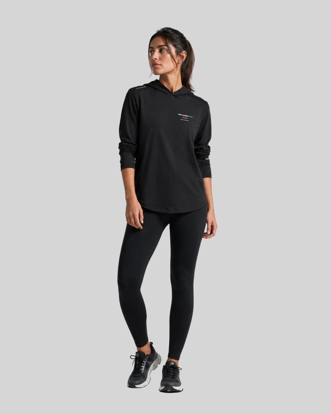 Big Apple Triathlon - [HYBRID] Tech Hoodie - Black-3