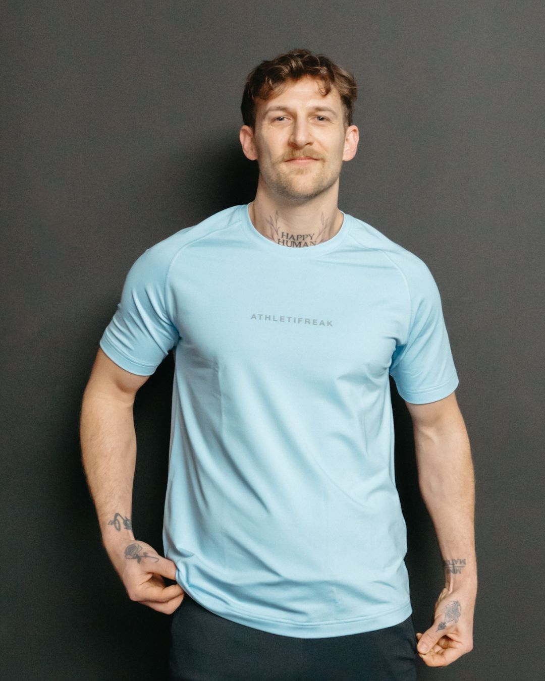 [INFINITECH] Training Tee - Sky - Tee - Athletifreak | Athletic & Gym Wear, Athleisure