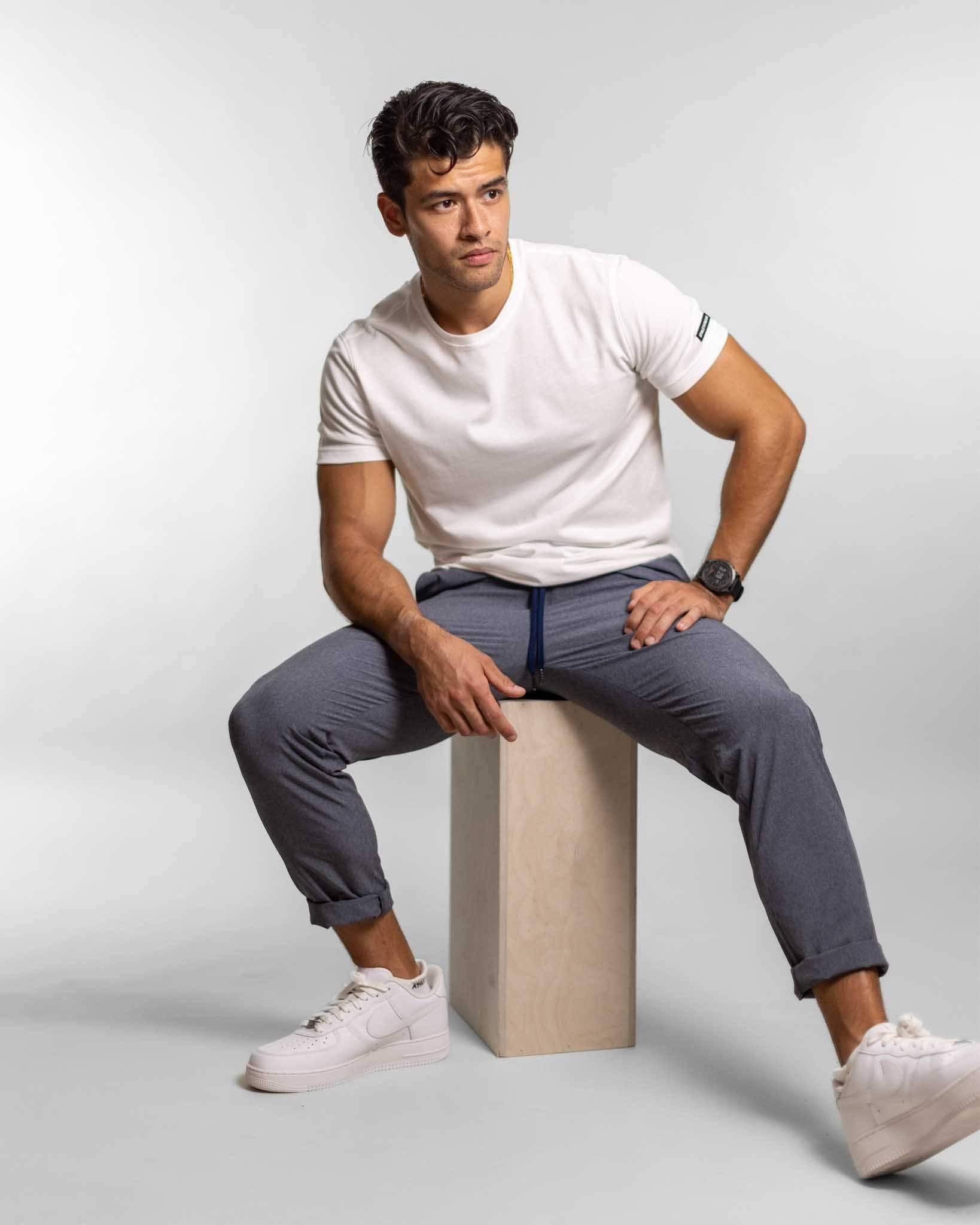 [AIRLOOM] Rover Pull On Pant - Heather Blue - Pants - Athletifreak | Athletic & Gym Wear, Athleisure