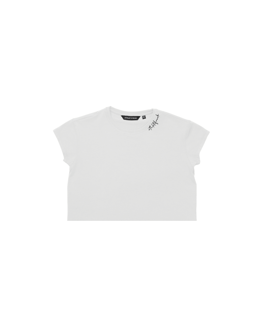 [HYBRID] Classic Crop Tee - White - Tee - Athletifreak | Athletic & Gym Wear, Athleisure