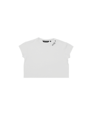 [HYBRID] Classic Crop Tee - White