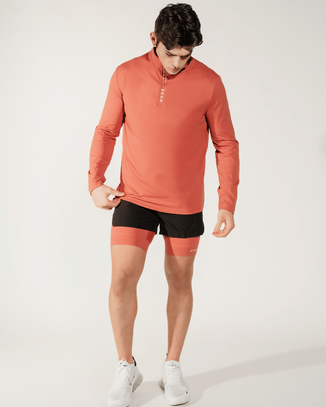 [CORE] Maverick Half Zip - Brick - Jacket - Athletifreak | Athletic & Gym Wear, Athleisure