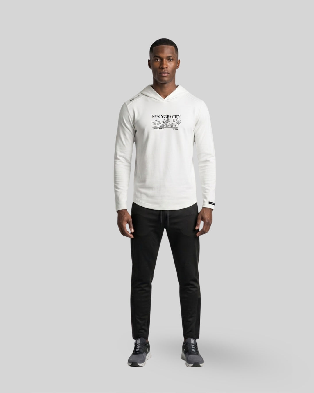 Big Apple Triathlon | [HYBRID] Tech Hoodie - White
