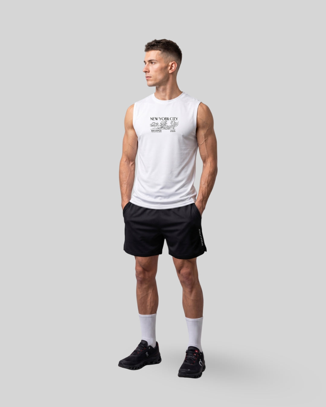 Big Apple Triathlon - [AIRTECH] Muscle Tank - White