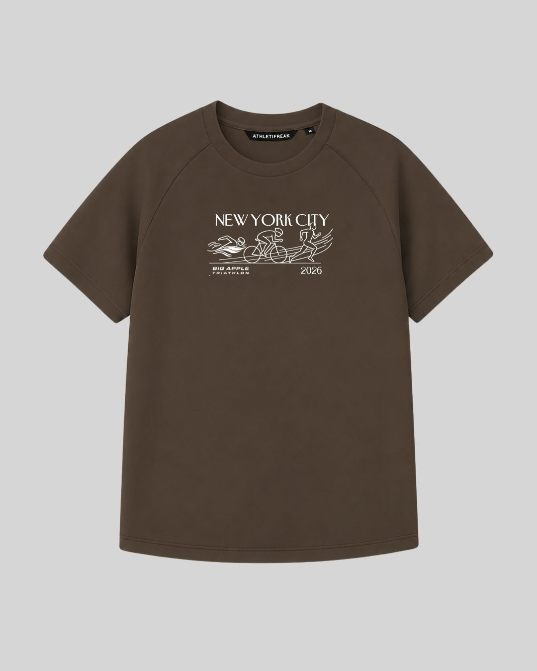 Big Apple Triathlon - [INFINITECH] Logo Training Tee - Espresso