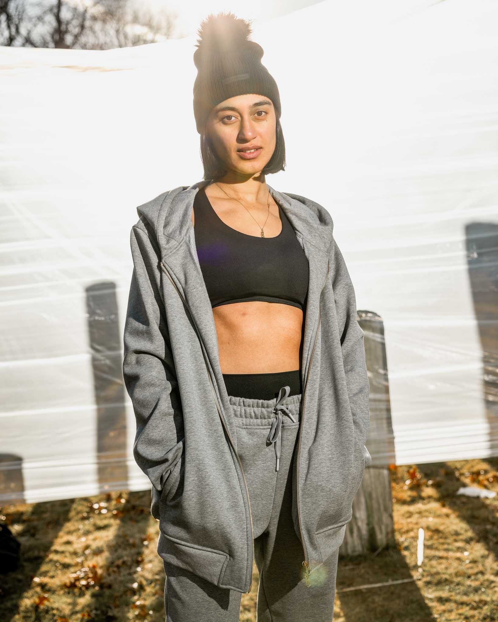 [ULTRALUX] Zip Up Hoodie - Heather Grey - Hoodie - Athletifreak | Athletic & Gym Wear, Athleisure