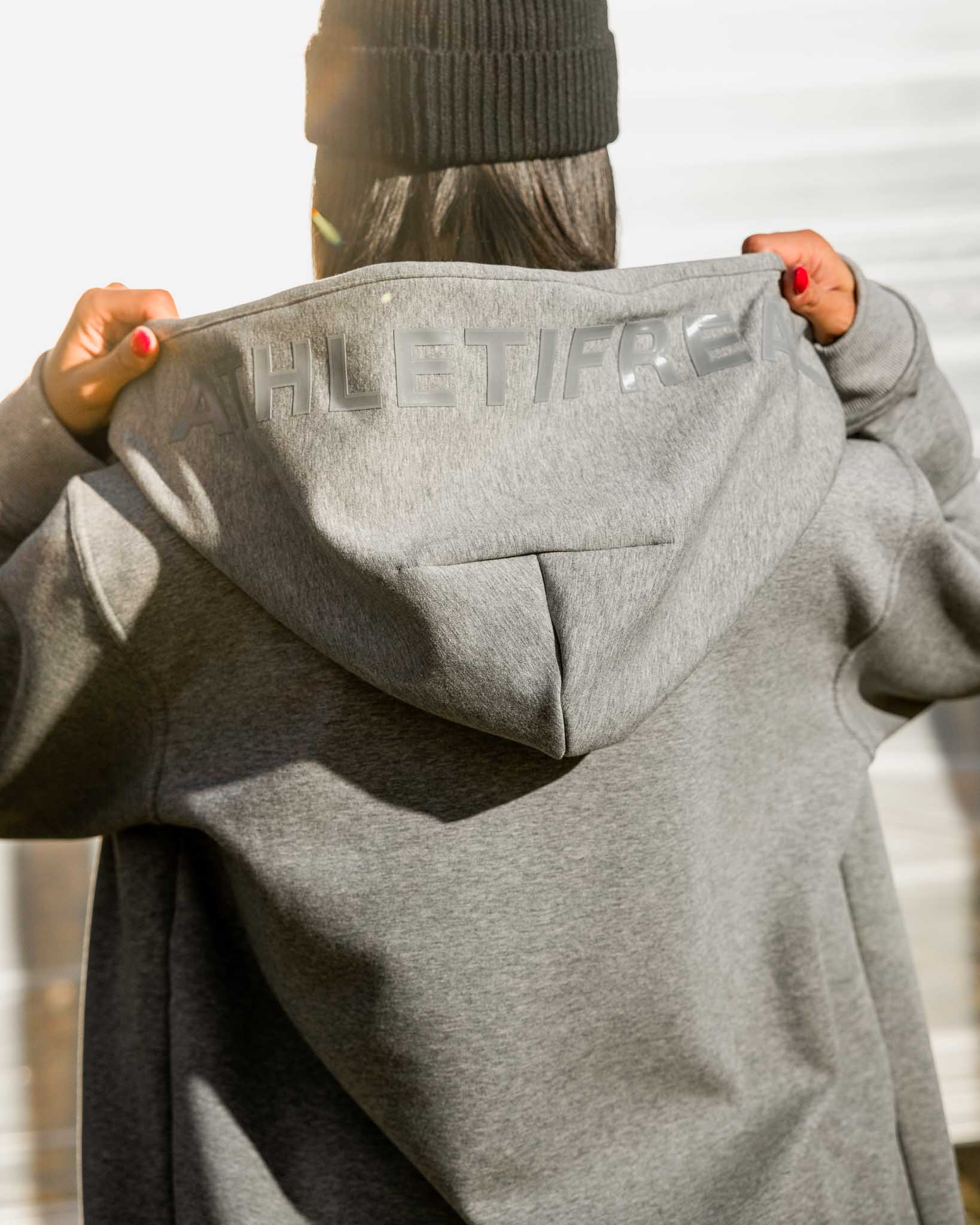 [ULTRALUX] Zip Up Hoodie - Heather Grey - Hoodie - Athletifreak | Athletic & Gym Wear, Athleisure