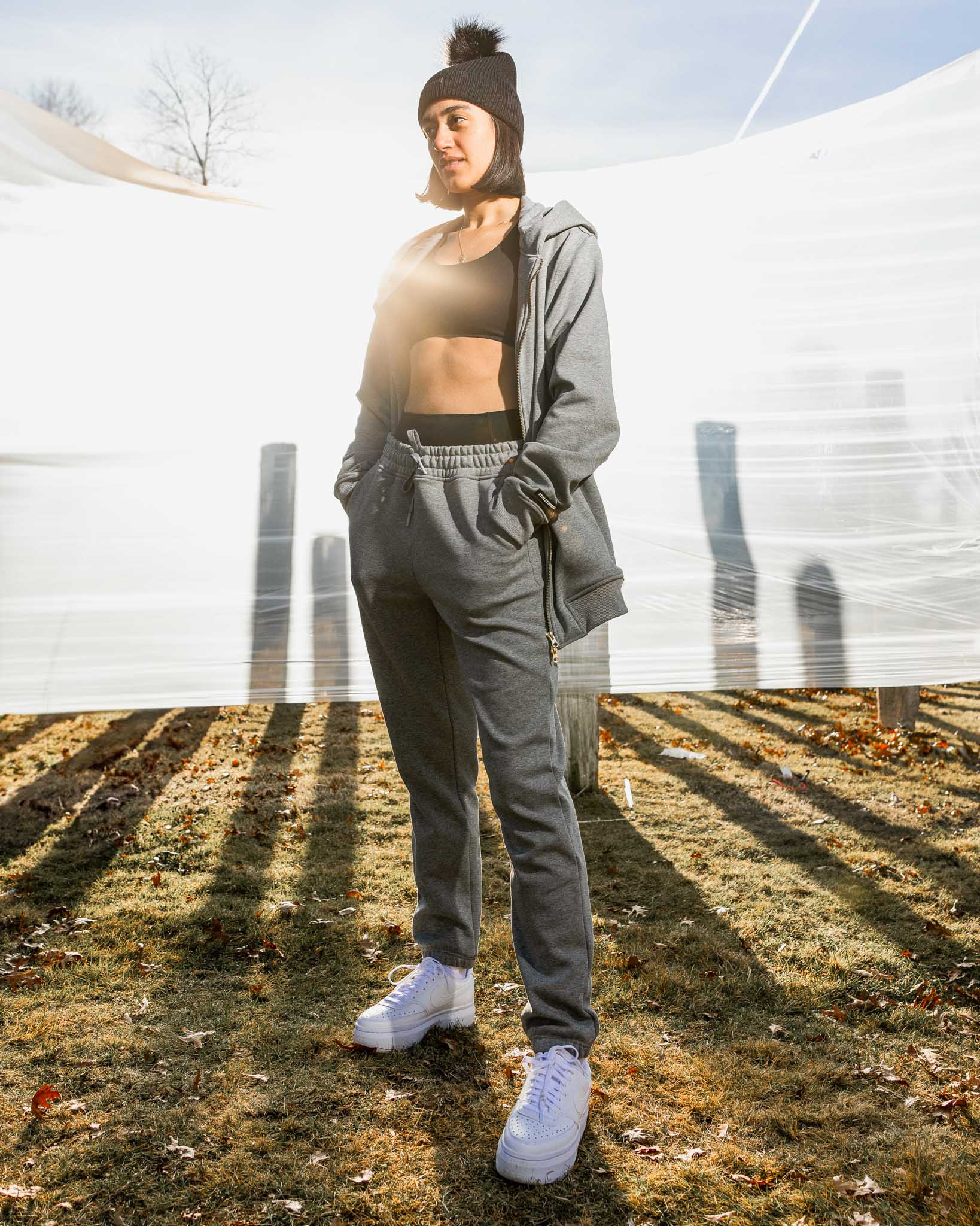 [ULTRALUX] Zip Up Hoodie - Heather Grey - Hoodie - Athletifreak | Athletic & Gym Wear, Athleisure