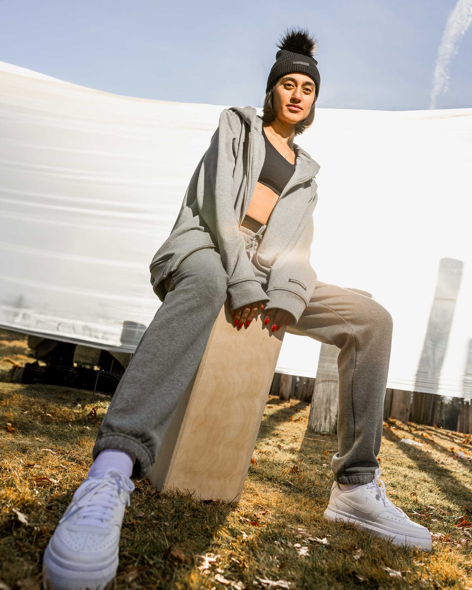 [ULTRALUX] Zip Up Hoodie - Heather Grey - Hoodie - Athletifreak | Athletic & Gym Wear, Athleisure