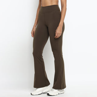 [AETHER] Flare Leggings - Espresso - Leggings - Athletifreak | Athletic & Gym Wear, Athleisure