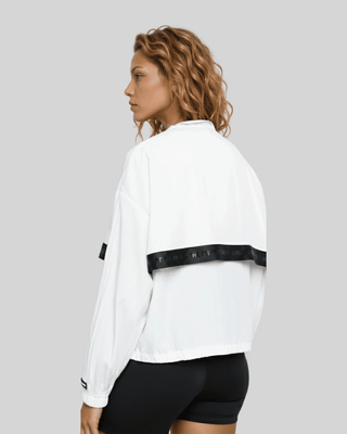 [AIRLITE] Spray Jacket - White - Jacket - Athletifreak | Athletic & Gym Wear, Athleisure