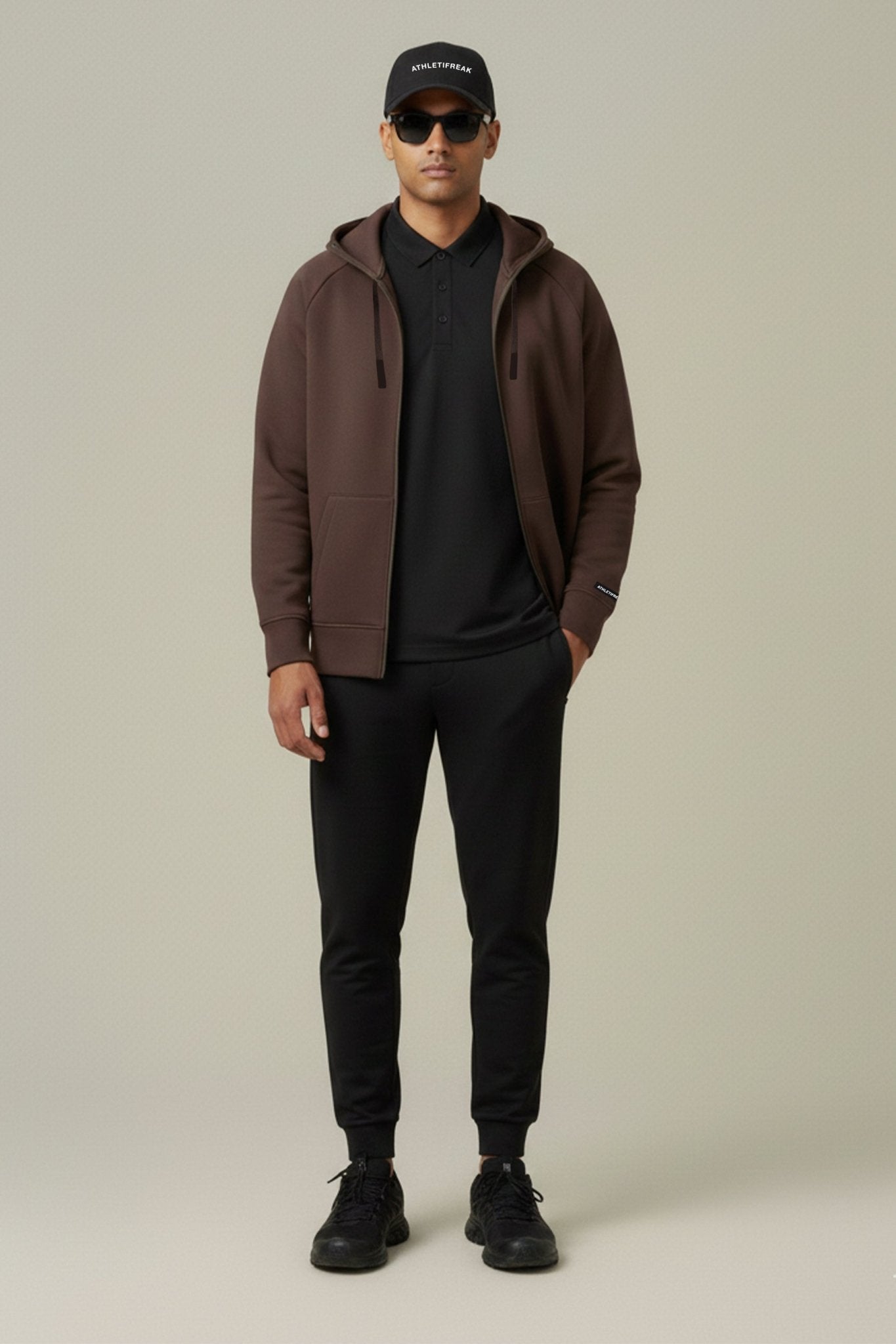 [AIRLUX] Element Full - Zip Hoodie - Espresso - Hoodie - Athletifreak | Athletic & Gym Wear, Athleisure