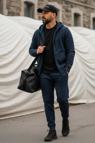 [AIRLUX] Element Full - Zip Hoodie - Navy - Hoodie - Athletifreak | Athletic & Gym Wear, Athleisure