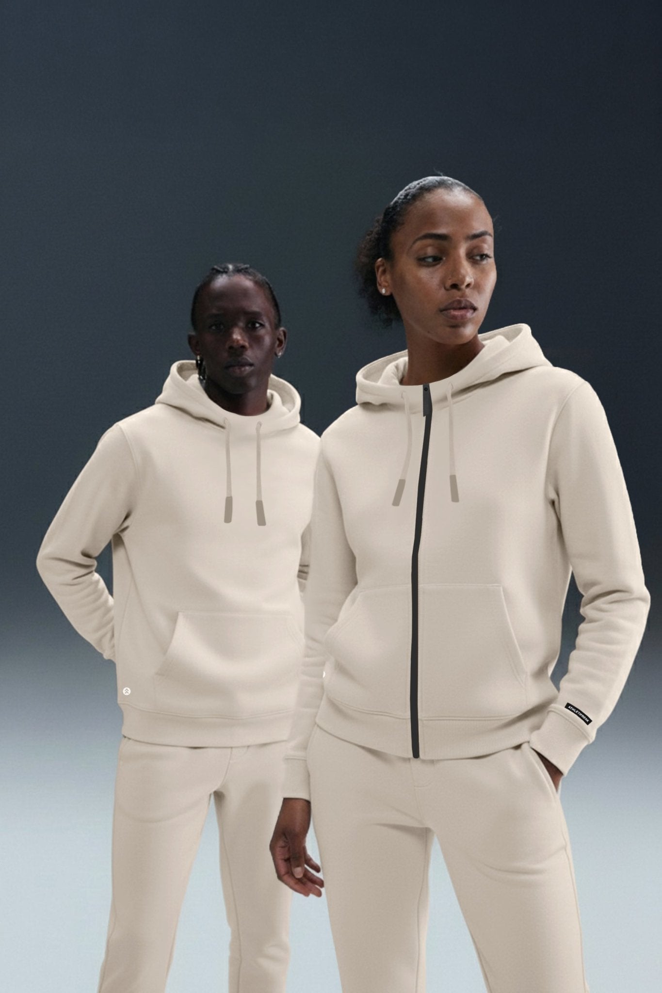 [AIRLUX] Element Full - Zip Hoodie - Stone - Hoodie - Athletifreak | Athletic & Gym Wear, Athleisure