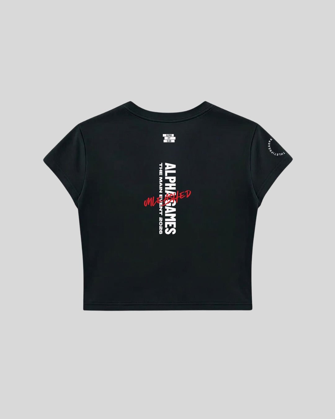 [AIRTECH] Alpha Games Training Crop Tee - Black - Tee - Athletifreak | Athletic & Gym Wear, Athleisure
