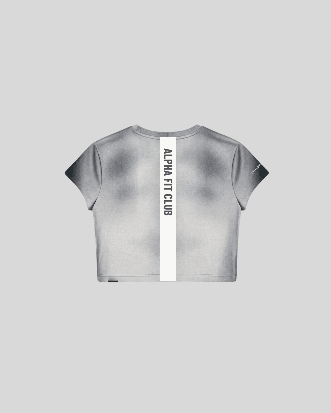 [AIRTECH] Ice Dye Training Crop Tee - Grey - Tee - Athletifreak | Athletic & Gym Wear, Athleisure