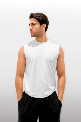 [AIRTECH] Muscle Tank - White - Tank - Athletifreak | Athletic & Gym Wear, Athleisure