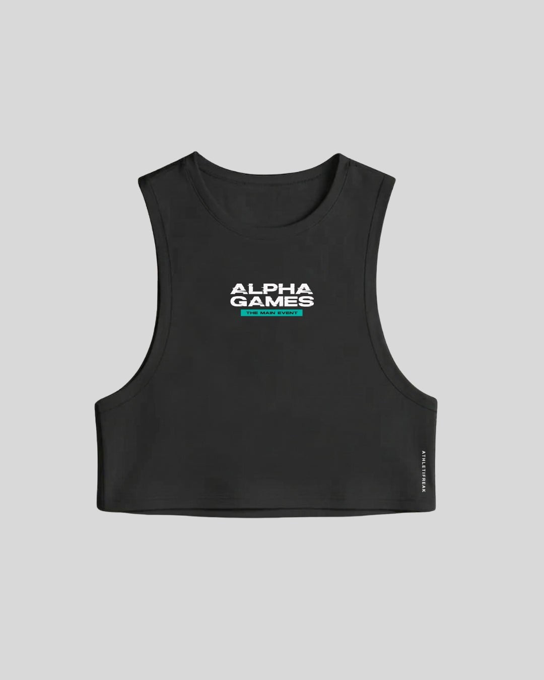 [ALWAYS ON] Alpha Games Crop Tank - Black - Tee - Athletifreak | Athletic & Gym Wear, Athleisure