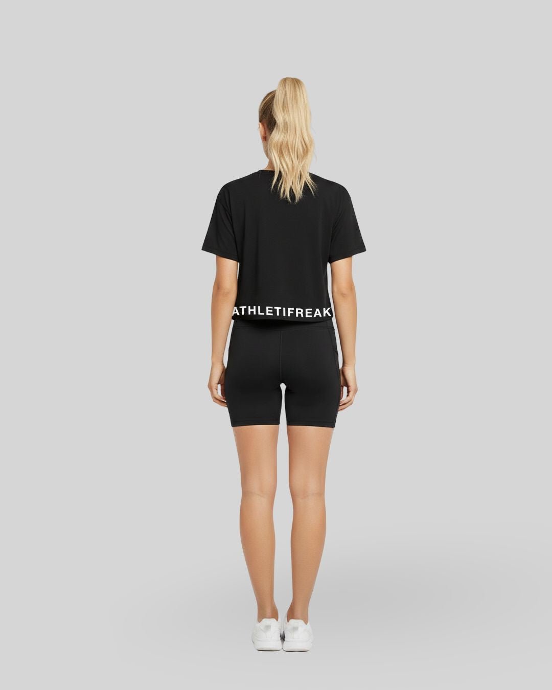 [ALWAYS ON] Crop Tee - Black - Tee - Athletifreak | Athletic & Gym Wear, Athleisure