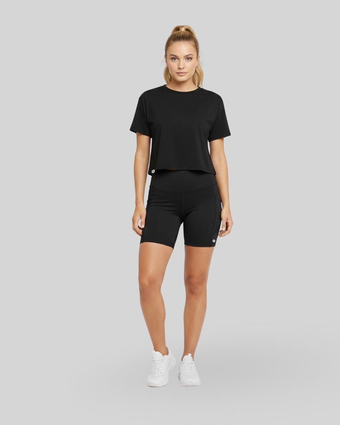 [ALWAYS ON] Crop Tee - Black - Tee - Athletifreak | Athletic & Gym Wear, Athleisure