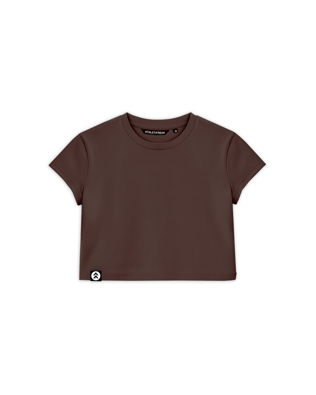 [ALWAYS ON] Crop Tee - Espresso - Tee - Athletifreak | Athletic & Gym Wear, Athleisure