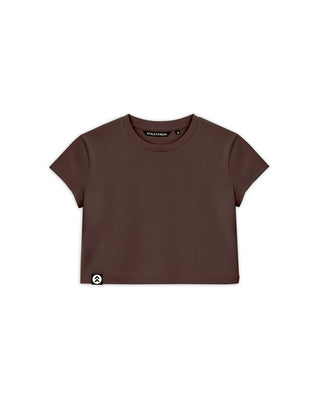 [ALWAYS ON] Crop Tee - Espresso - Tee - Athletifreak | Athletic & Gym Wear, Athleisure