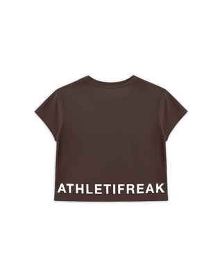 [ALWAYS ON] Crop Tee - Espresso - Tee - Athletifreak | Athletic & Gym Wear, Athleisure