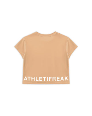 [ALWAYS ON] Crop Tee - Latte - Tee - Athletifreak | Athletic & Gym Wear, Athleisure