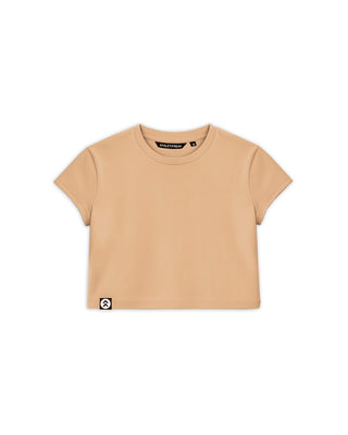 [ALWAYS ON] Crop Tee - Latte - Tee - Athletifreak | Athletic & Gym Wear, Athleisure