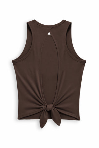 [ALWAYS ON] Knotty Tank - Espresso - Tank - Athletifreak | Athletic & Gym Wear, Athleisure