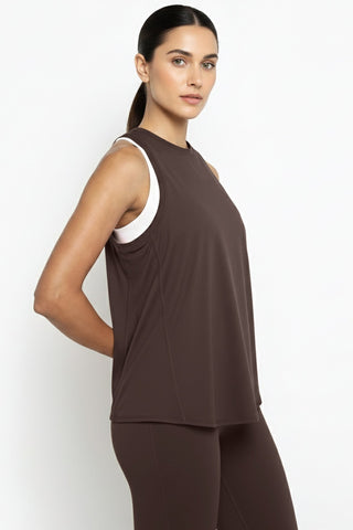 [ALWAYS ON] Knotty Tank - Espresso - Tank - Athletifreak | Athletic & Gym Wear, Athleisure