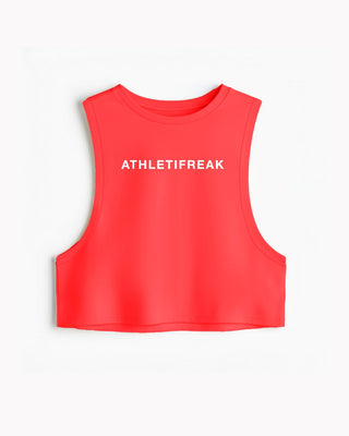 [ALWAYS ON] Powherful Crop Tank - Berry/White - Tank - Athletifreak | Athletic & Gym Wear, Athleisure