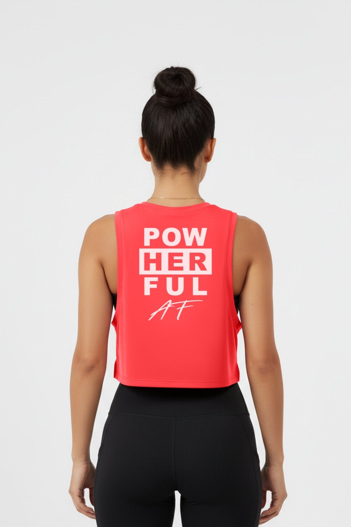 [ALWAYS ON] Powherful Crop Tank - Berry/White - Tank - Athletifreak | Athletic & Gym Wear, Athleisure