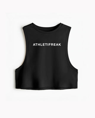 [ALWAYS ON] Powherful Crop Tank - Black / White - Tank - Athletifreak | Athletic & Gym Wear, Athleisure