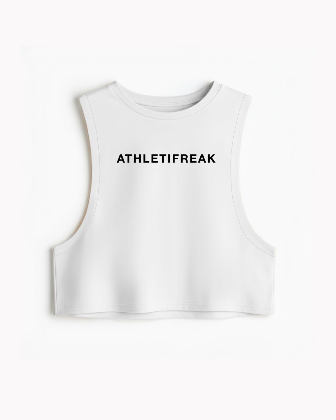 [ALWAYS ON] Powherful Crop Tank - White / Black - Tank - Athletifreak | Athletic & Gym Wear, Athleisure