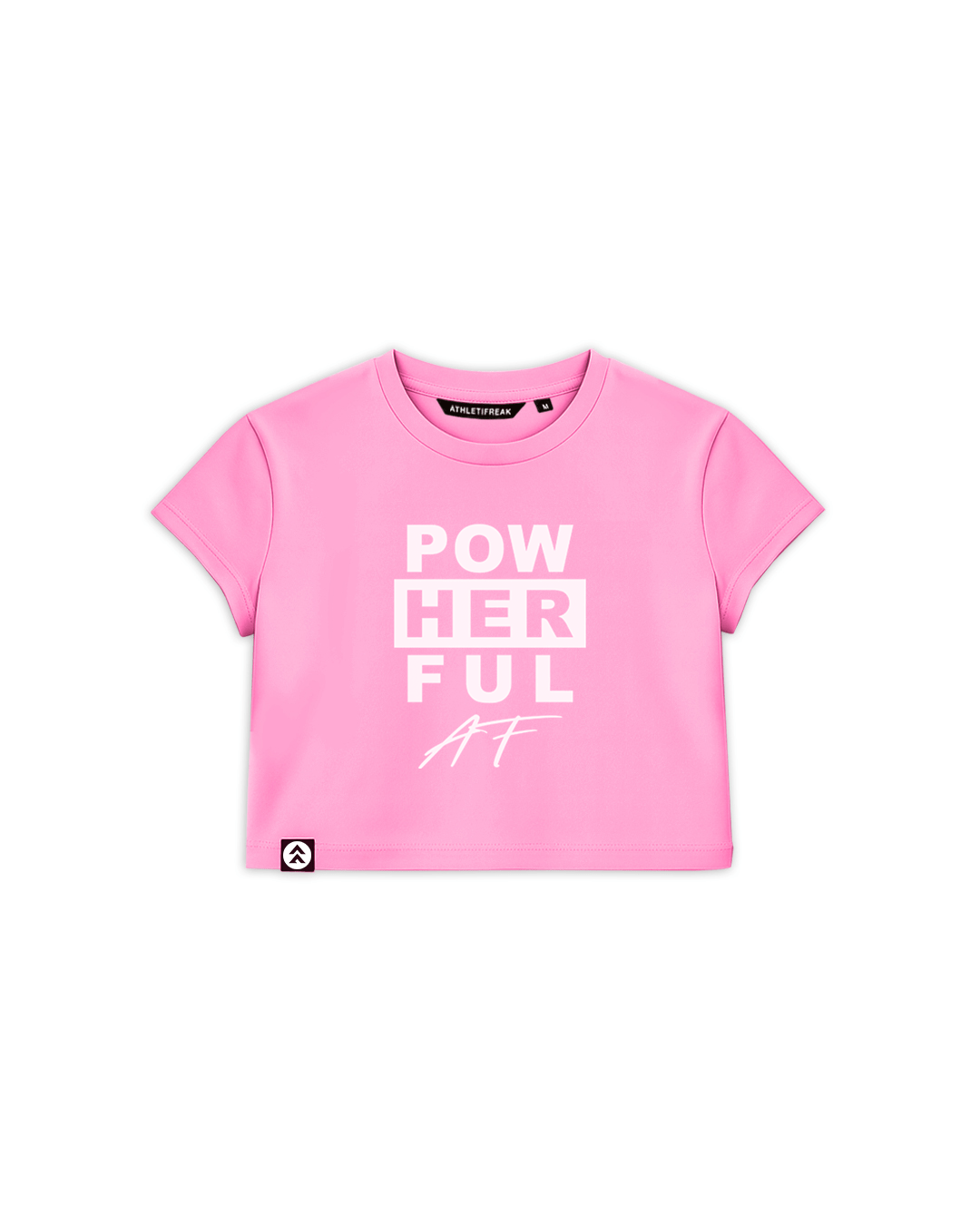 [ALWAYS ON] POWHERFUL Crop Tee - Blush - Tee - Athletifreak | Athletic & Gym Wear, Athleisure