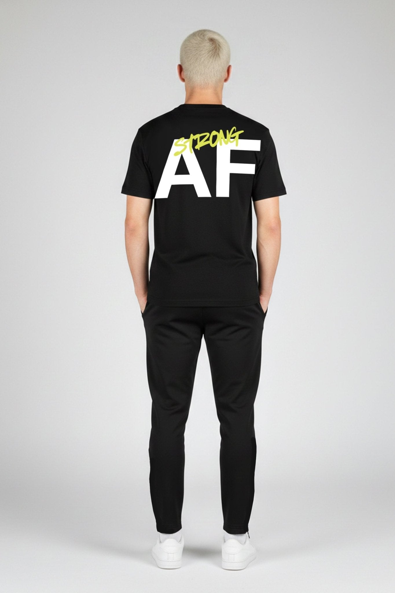 [ALWAYS ON] STRONG AF Tee - Black / Dayglo - Tee - Athletifreak | Athletic & Gym Wear, Athleisure